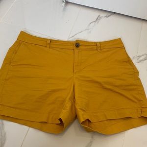 Golden yellow shorts